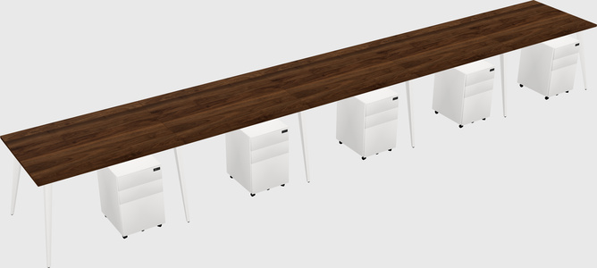 Bureau rectangulaire moderne