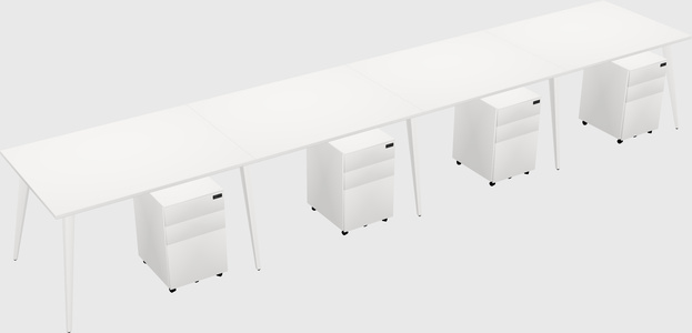 Modern rectangular office desk