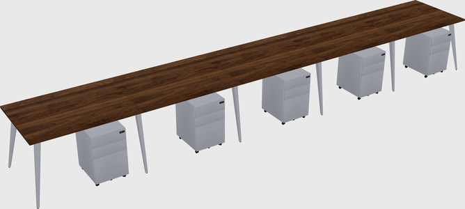Bureau rectangulaire moderne