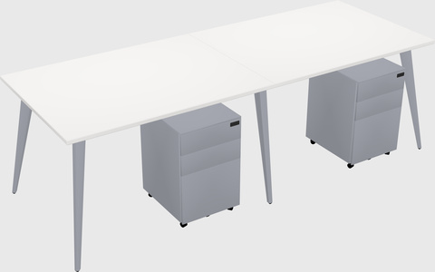 Modern rectangular office desk