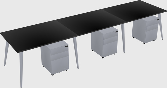 Bureau rectangulaire moderne