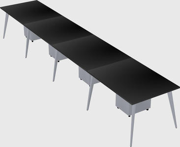 Modern rectangular office desk