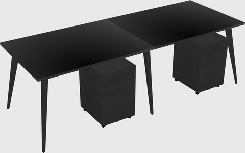 Modern rectangular office desk