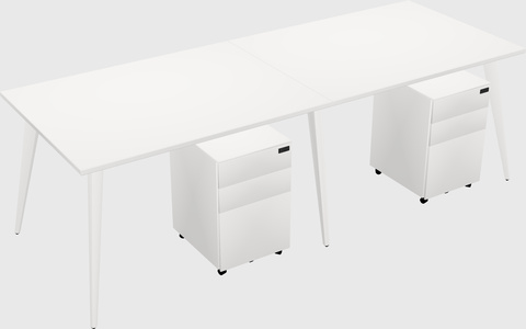 Bureau rectangulaire moderne