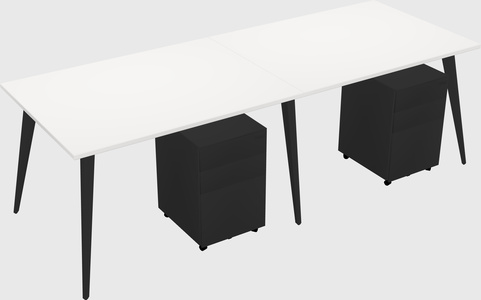Bureau rectangulaire moderne
