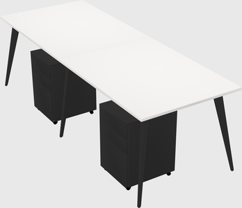 Bureau rectangulaire moderne