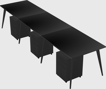 Bureau rectangulaire moderne