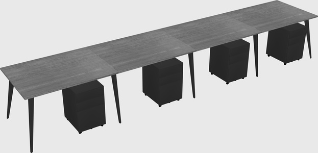 Modern rectangular office desk