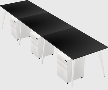 Bureau rectangulaire moderne
