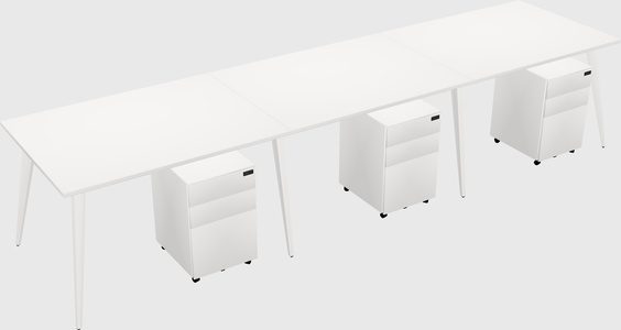 Bureau rectangulaire moderne