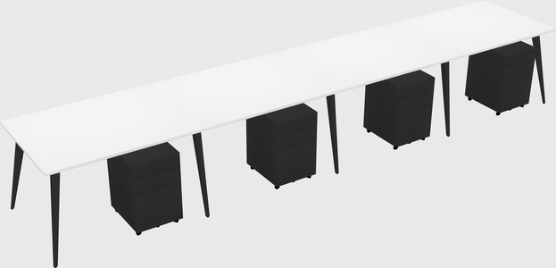 Modern rectangular office desk