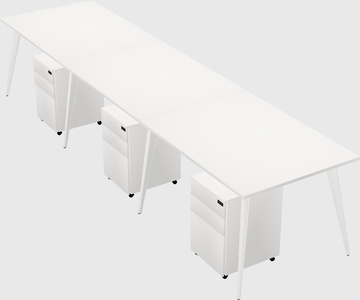 Bureau rectangulaire moderne