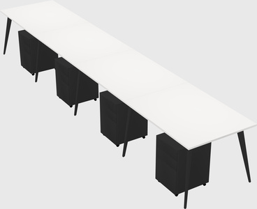Modern rectangular office desk