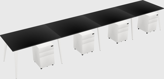 Modern rectangular office desk