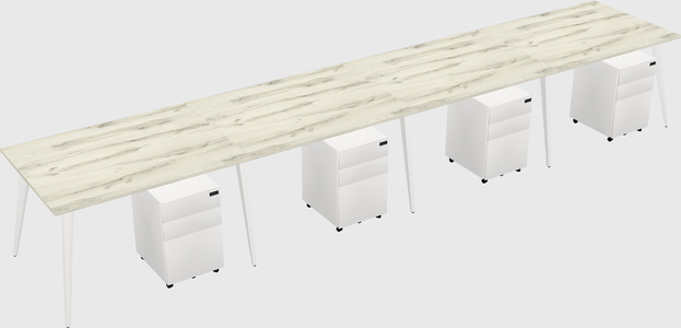 Modern rectangular office desk