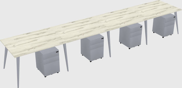Modern rectangular office desk