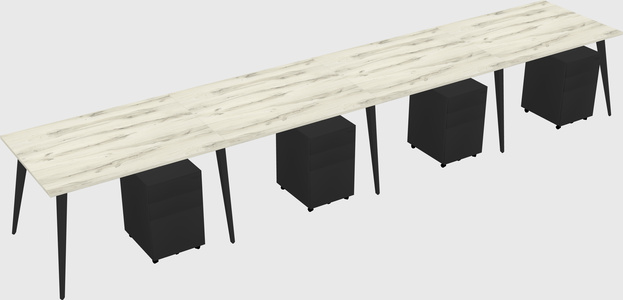 Bureau rectangulaire moderne