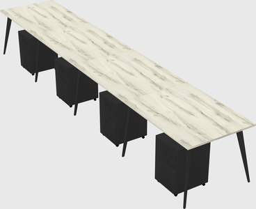 Bureau rectangulaire moderne