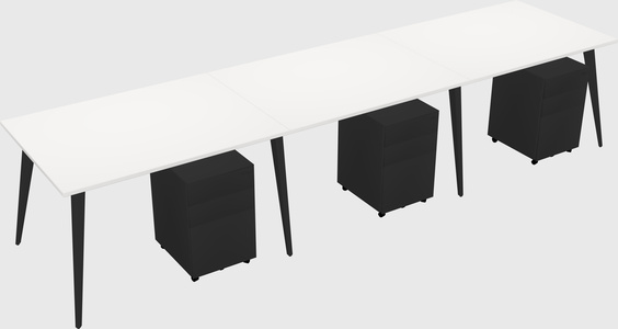Bureau rectangulaire moderne