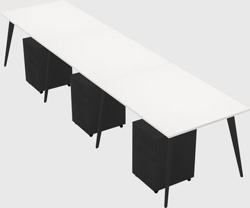 Bureau rectangulaire moderne