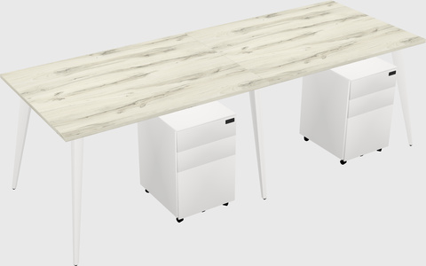 Bureau rectangulaire moderne