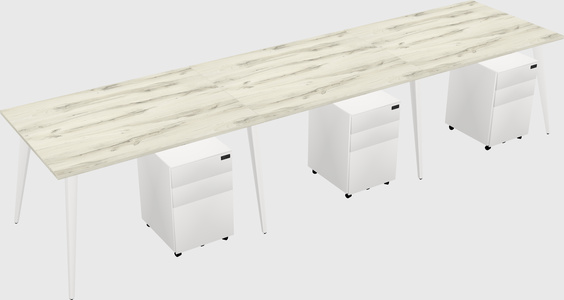 Modern rectangular office desk