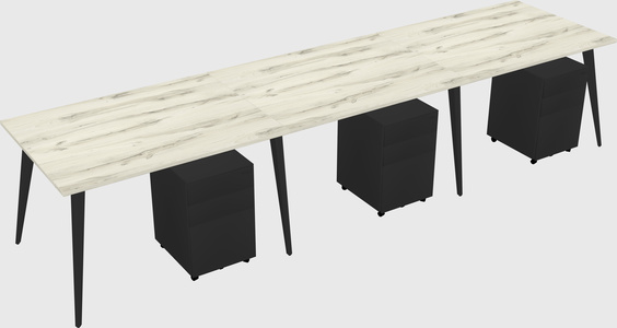 Bureau rectangulaire moderne