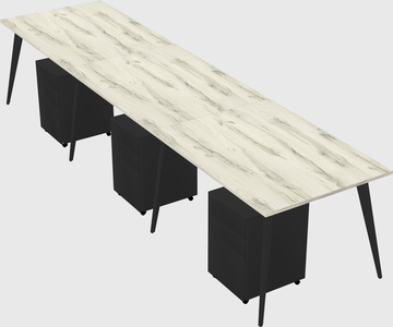 Bureau rectangulaire moderne