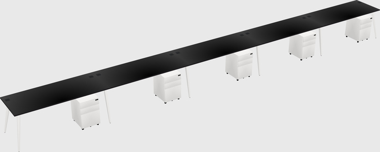 Modern rectangular office desk