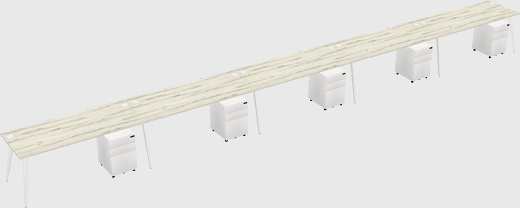 Modern rectangular office desk