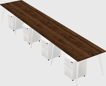 Bureau rectangulaire moderne