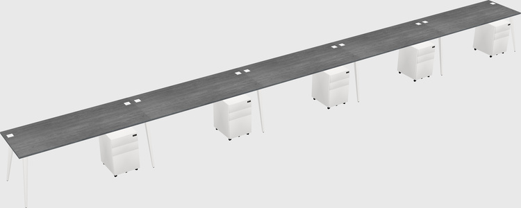 Modern rectangular office desk