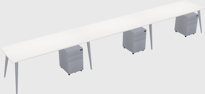 Bureau rectangulaire moderne