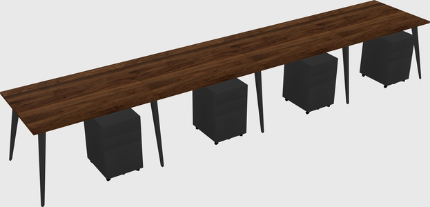 Bureau rectangulaire moderne