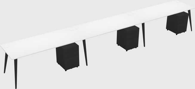 Bureau rectangulaire moderne