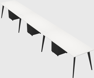 Bureau rectangulaire moderne