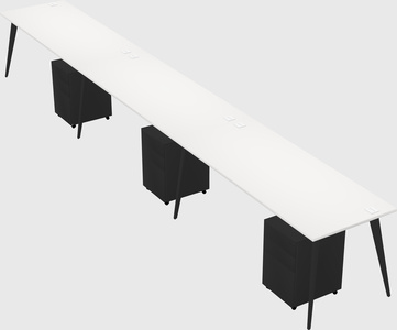 Bureau rectangulaire moderne