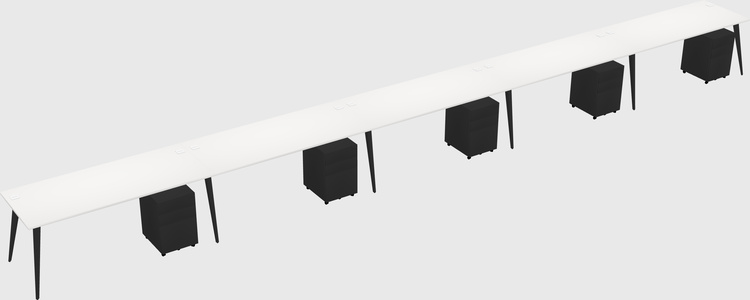 Bureau rectangulaire moderne
