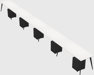 Bureau rectangulaire moderne