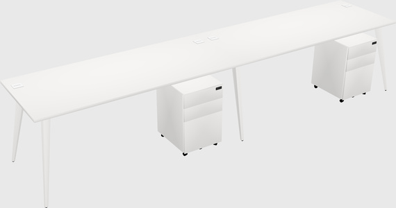 Modern rectangular office desk