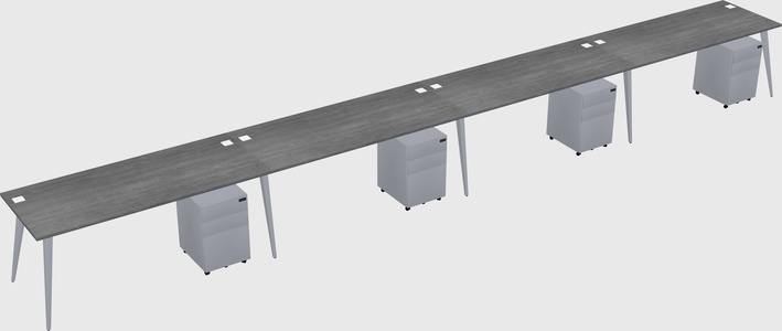 Modern rectangular office desk