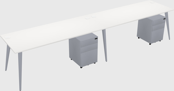 Modern rectangular office desk