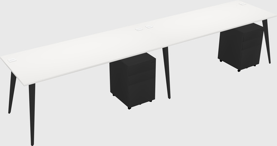 Modern rectangular office desk