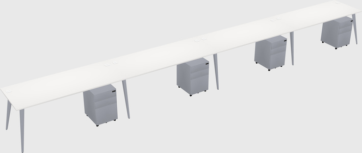 Modern rectangular office desk