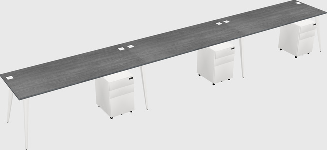 Bureau rectangulaire moderne