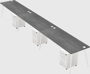 Bureau rectangulaire moderne