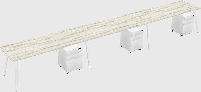 Bureau rectangulaire moderne
