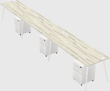 Bureau rectangulaire moderne