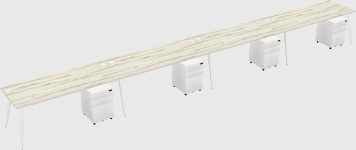 Bureau rectangulaire moderne