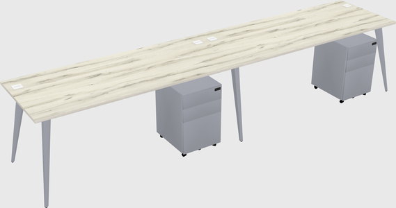 Bureau rectangulaire moderne
